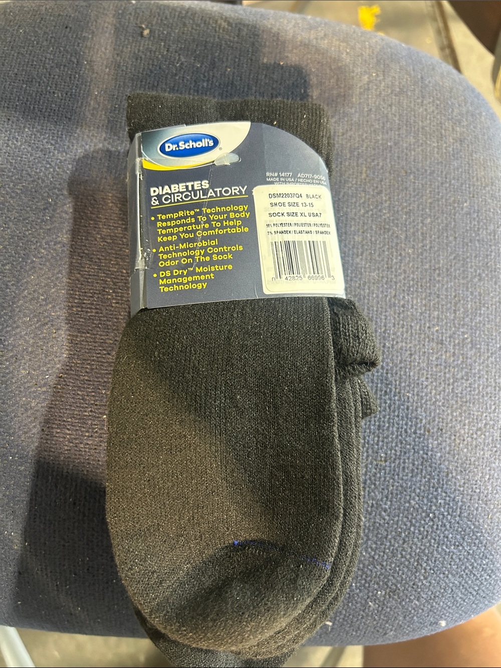 Dr. Scholl's Black Men's Casual Socks - Pack